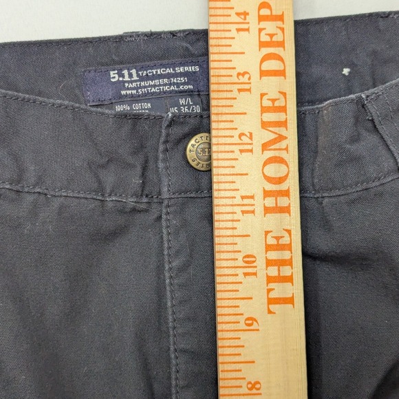 5.11 Tactical Series Men 36x30 Black Cotton Cargo Pants 74251 Utility Workwear - Picture 10 of 12